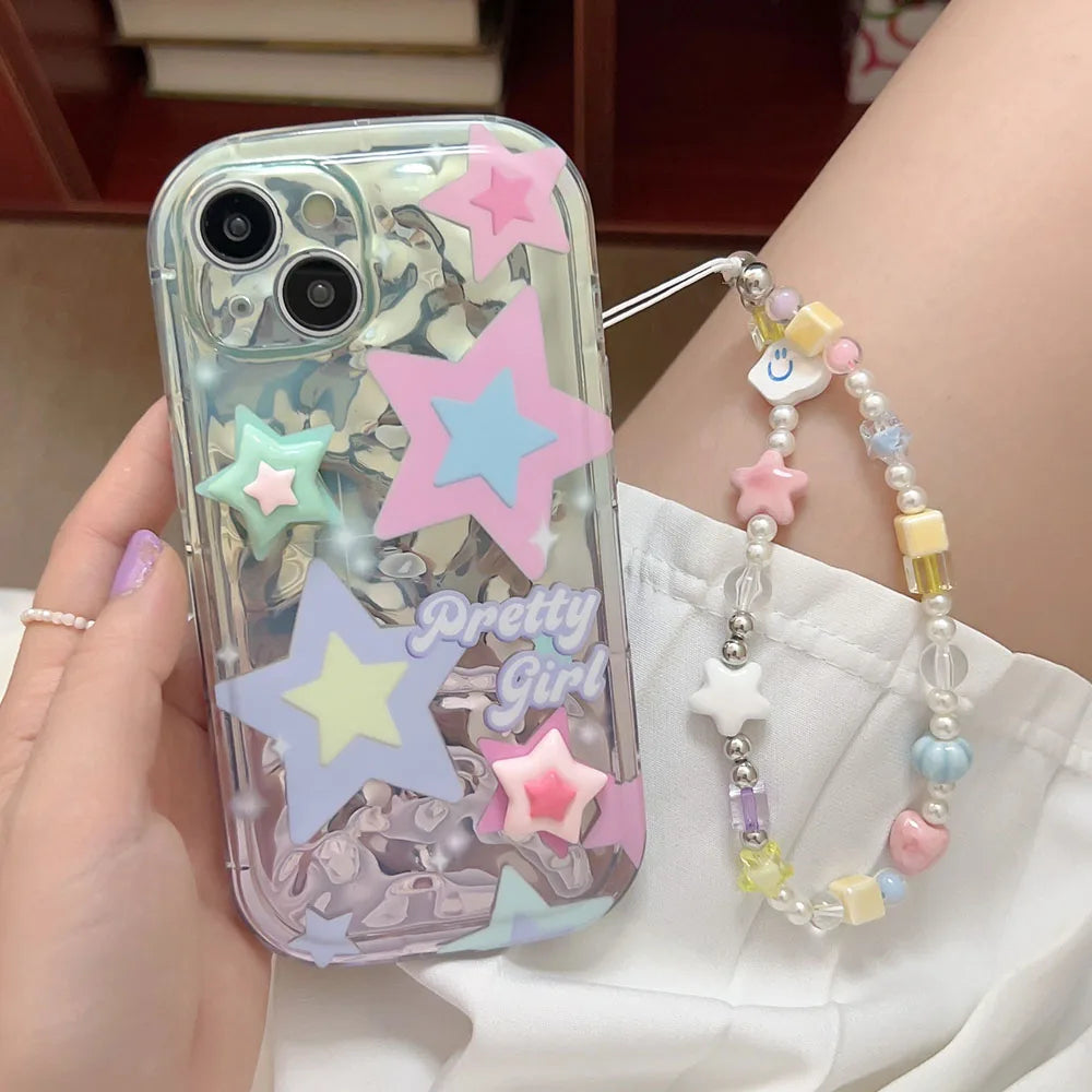 3D Star Shell iPhone Case w/ Chain