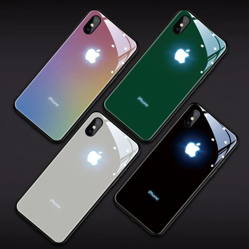 Xs Max Iphone Glowing Logo Case Glow Luminous Case For IPhone 16