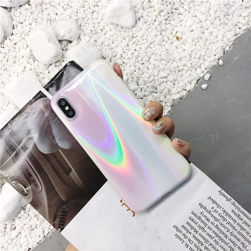 Aurora Holo Marble iPhone Case – Mermaid Case Aurora Holo Marble iPhone Case – Mermaid Case