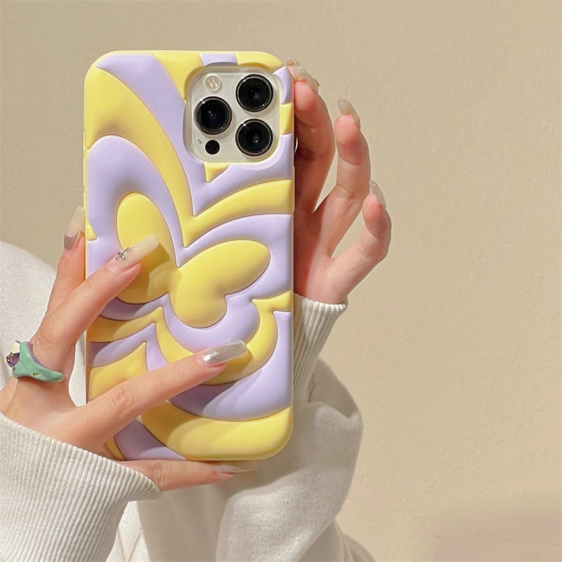 Gradient Butterfly 3D iPhone Case