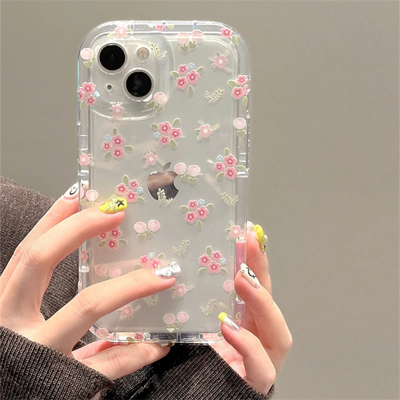 Pink Flower iPhone Case w/ Holder