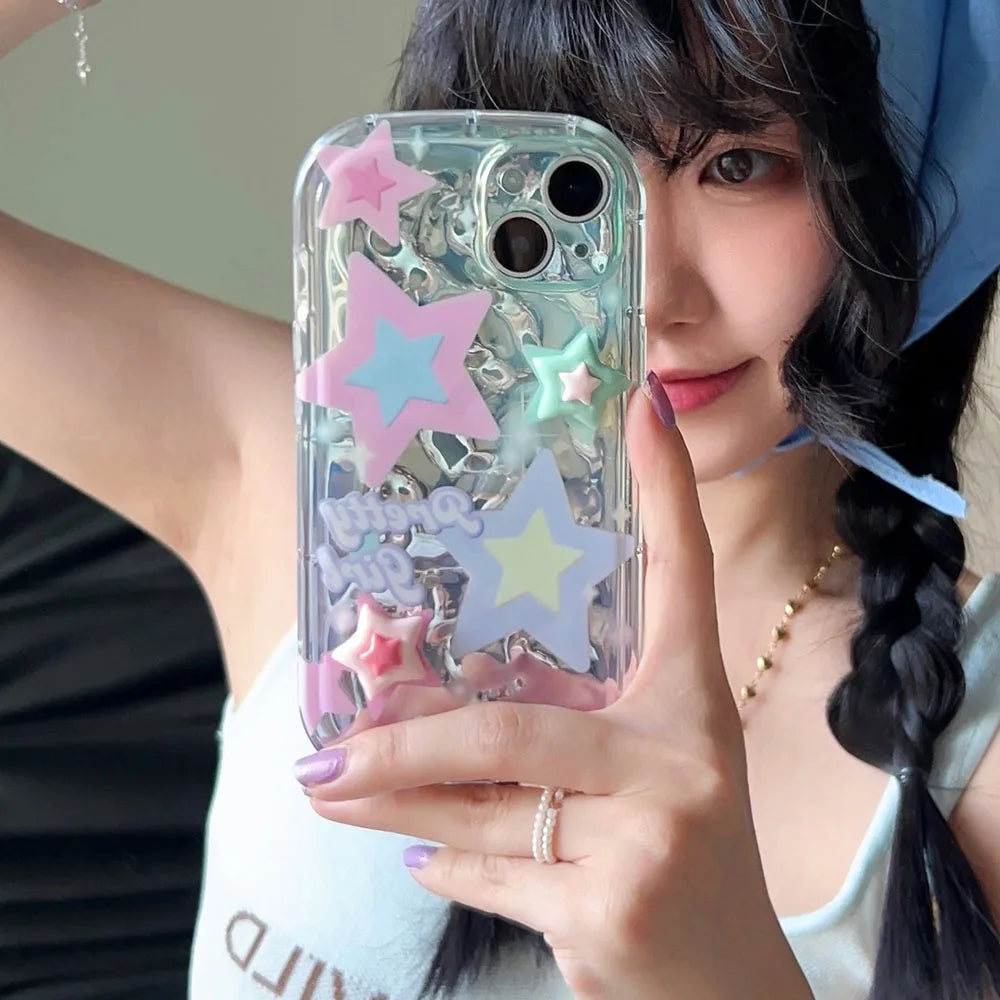 3D Star Shell iPhone Case w/ Chain