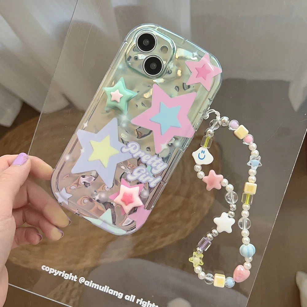 3D Star Shell iPhone Case w/ Chain