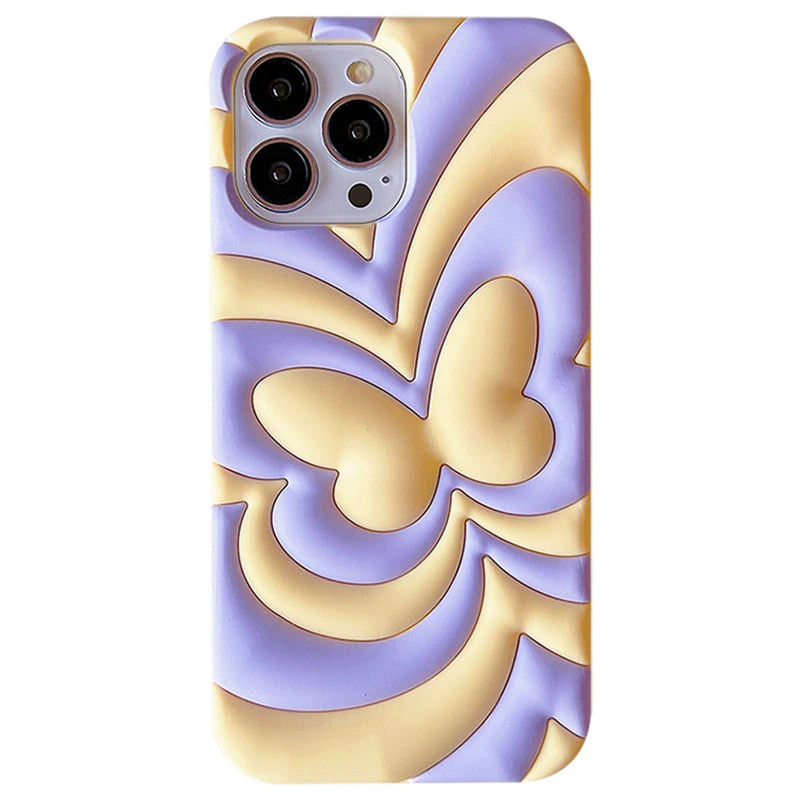 Gradient Butterfly 3D iPhone Case