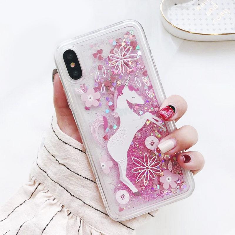 Candy Unicorn Glitter iPhone Case