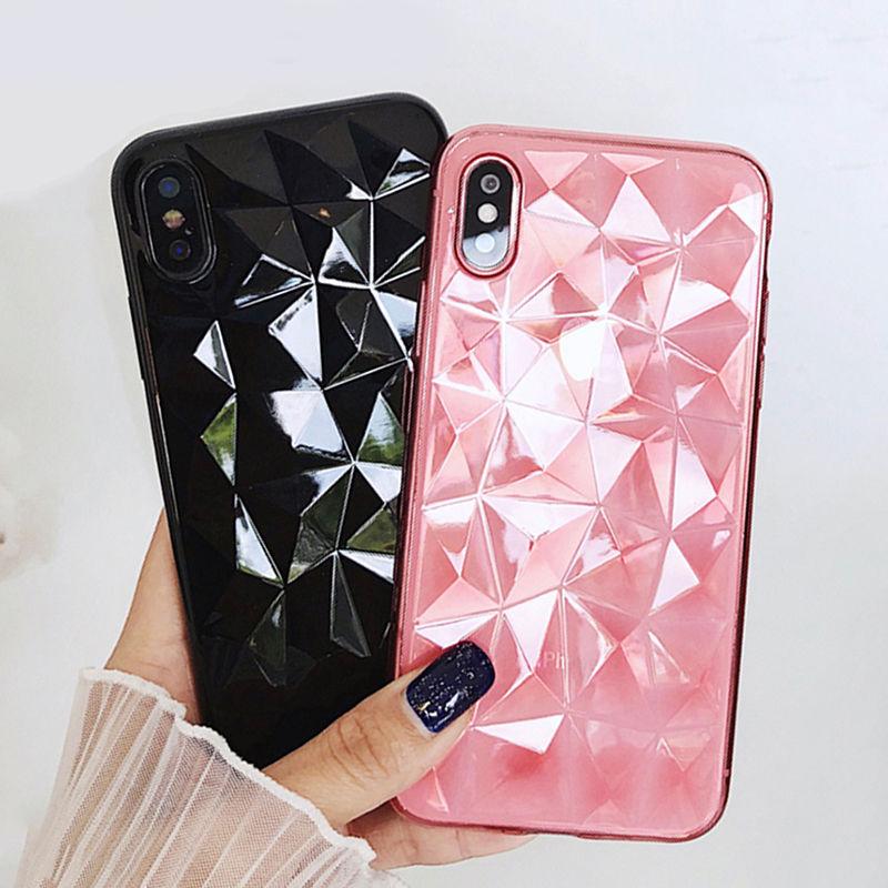 3D Diamond Pattern iPhone Case