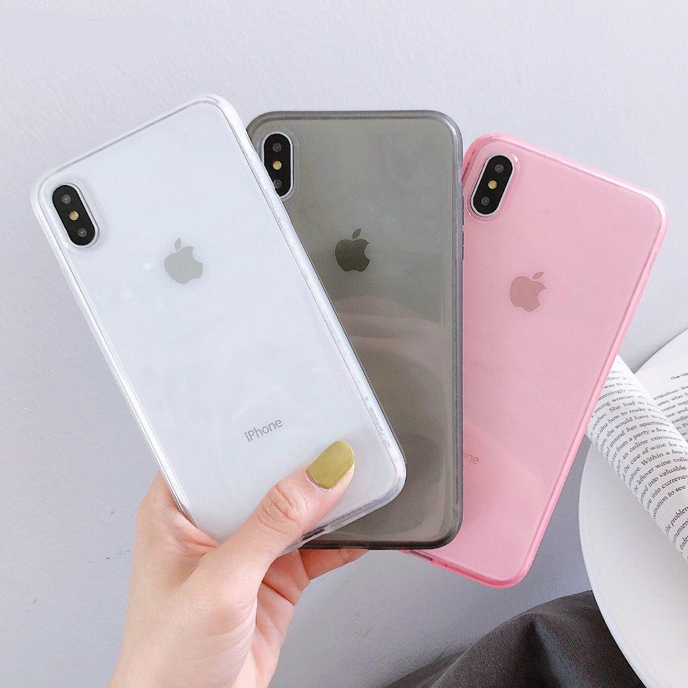 Candy Color Transparent iPhone Case