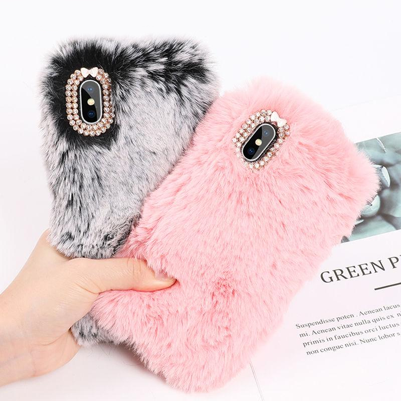 Colorful Faux Fur iPhone Case