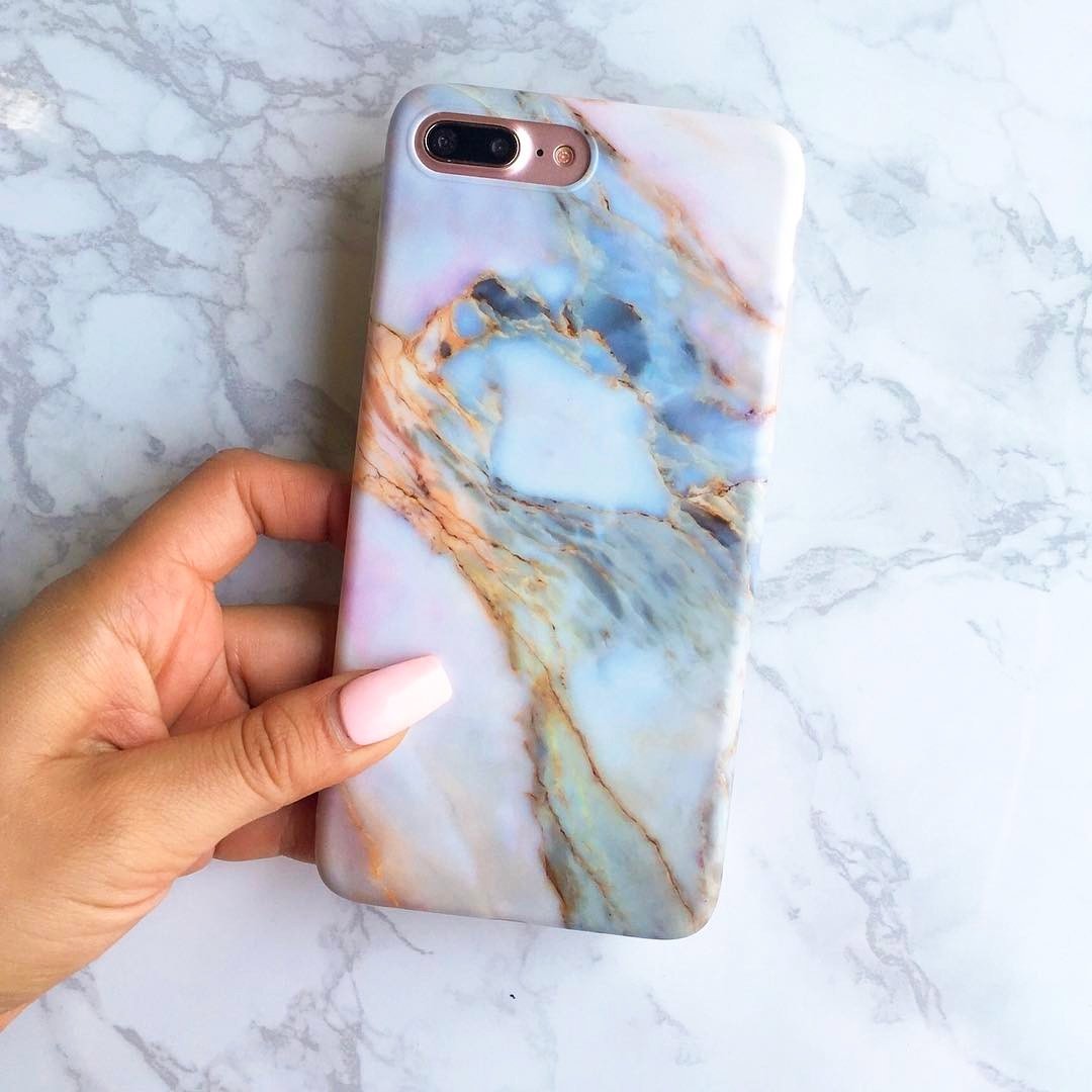 Violet Marble iPhone Case