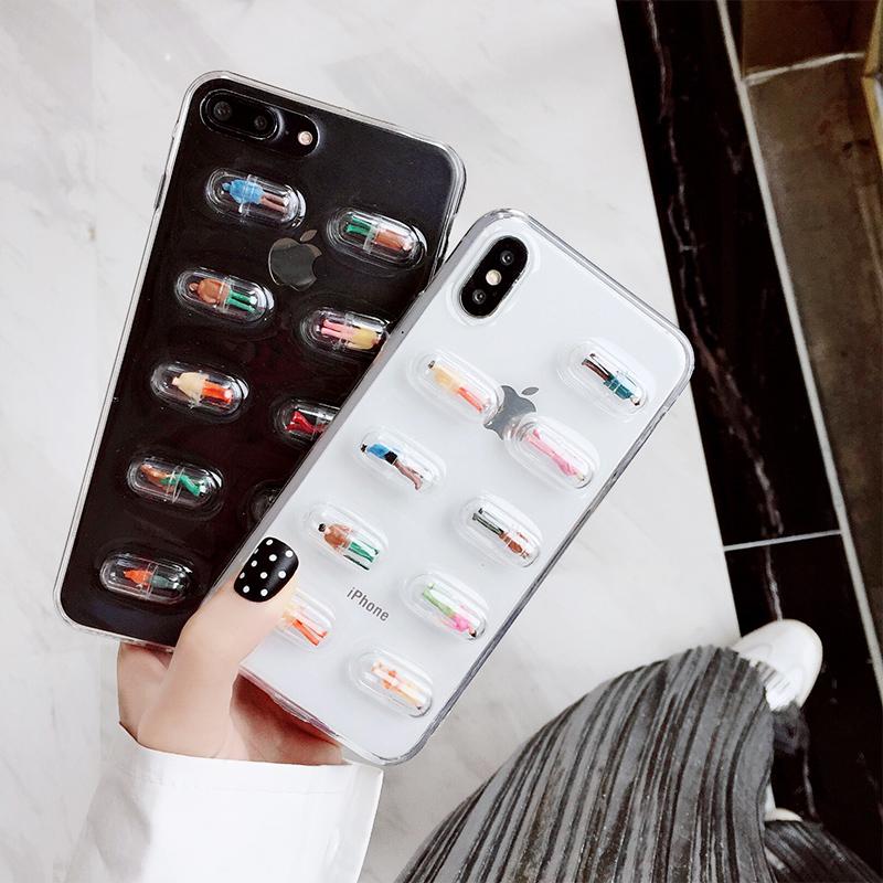 3D Pill Capsule iPhone Case