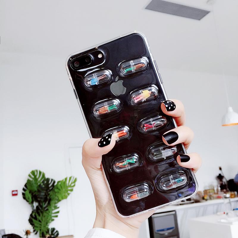 3D Pill Capsule iPhone Case