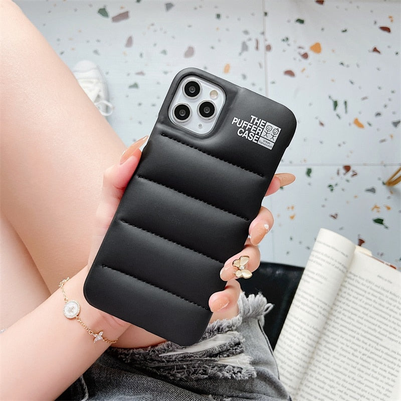 Black Puffy iPhone Case