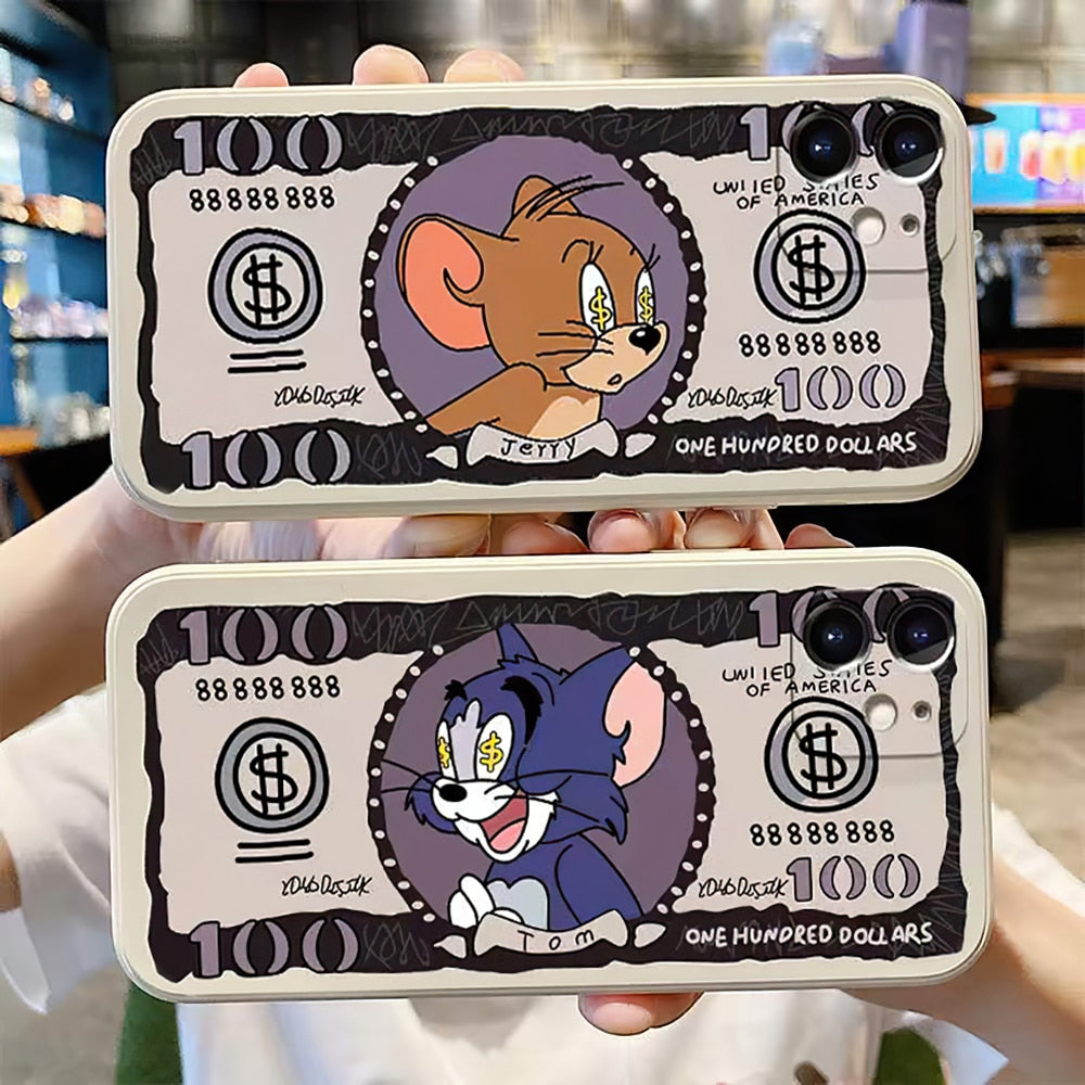 Tom and Jerry Dollar iPhone Case