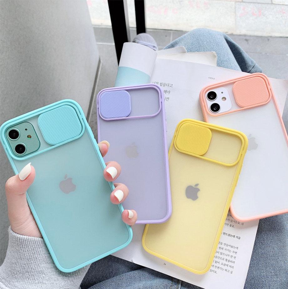 Transparent Camera Shield Shockproof iPhone Case