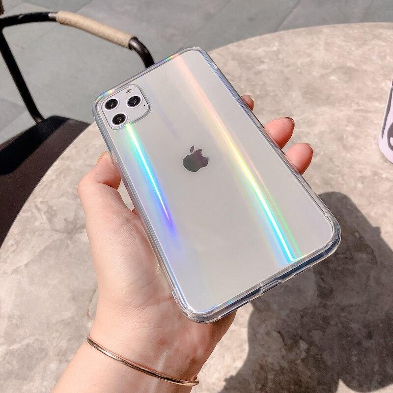 Aurora Holo Transparent iPhone Case