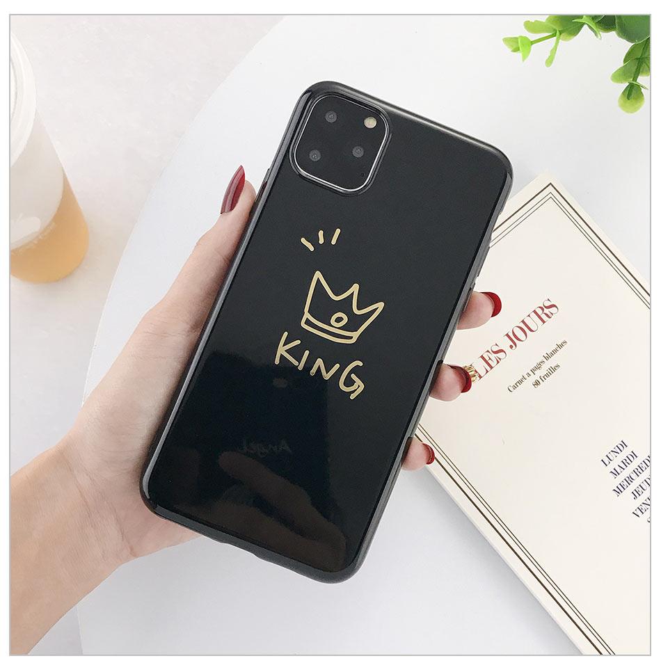 King & Queen Glossy iPhone Case