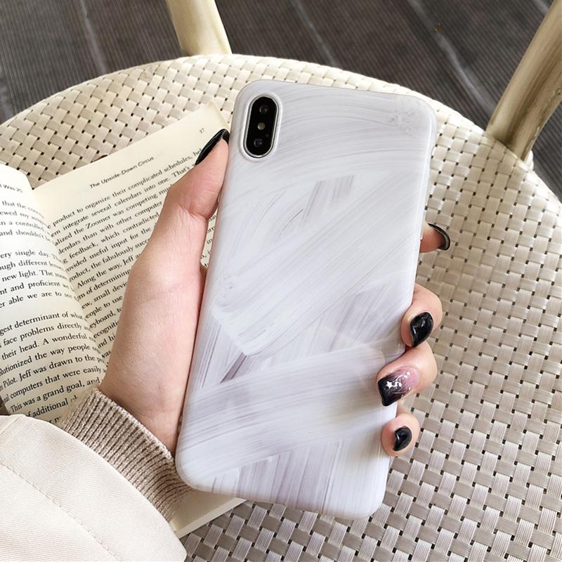 Abstract White Marble iPhone Case