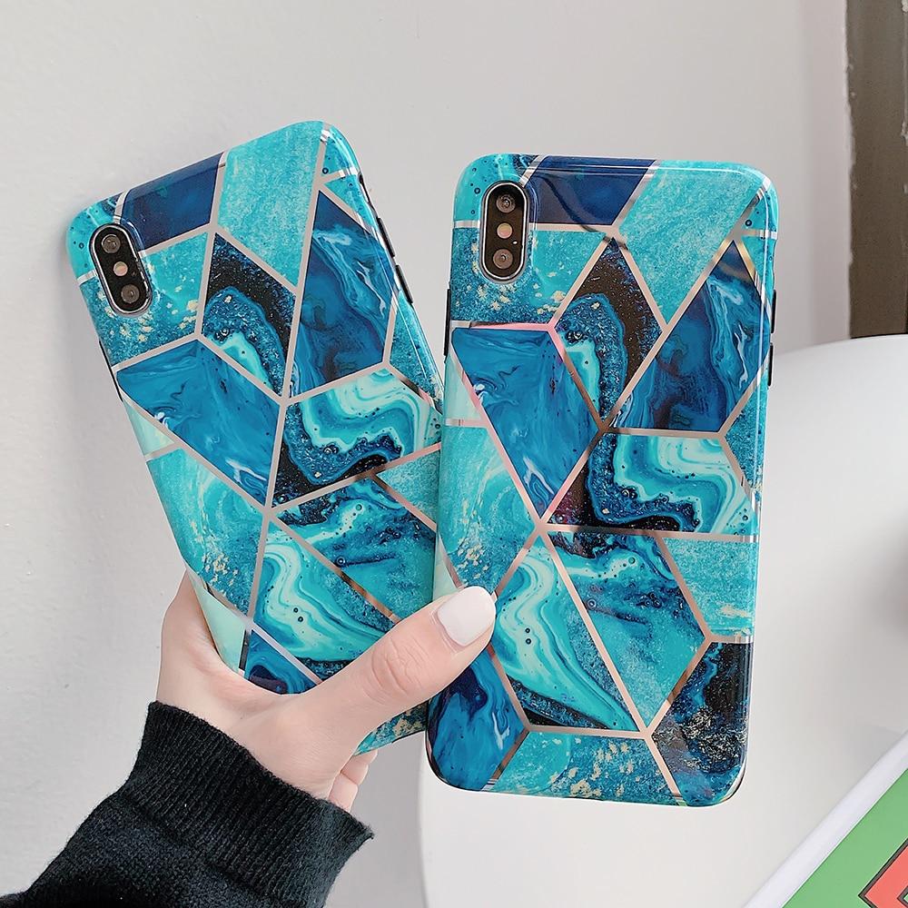 Geometric Marble iPhone Case