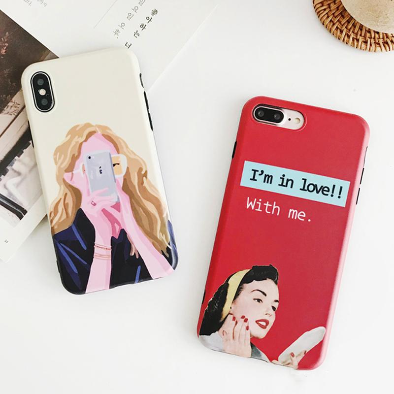 Retro Cool Girl iPhone Case