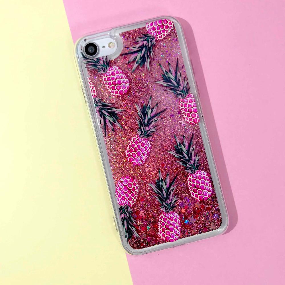 Pineapple & Cactus Quicksand iPhone Case