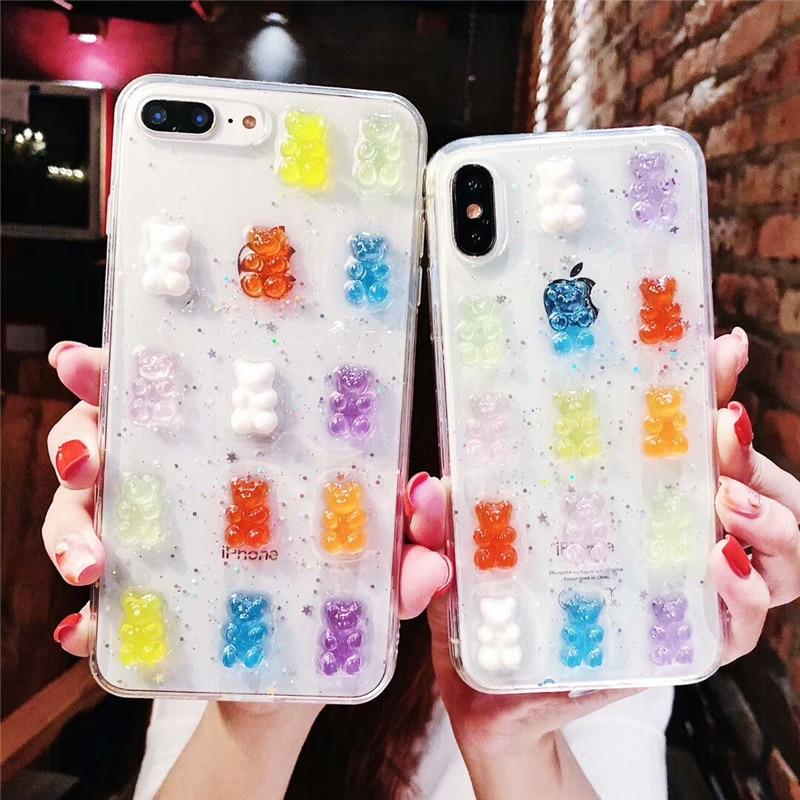 3D Jelly Bear iPhone Case