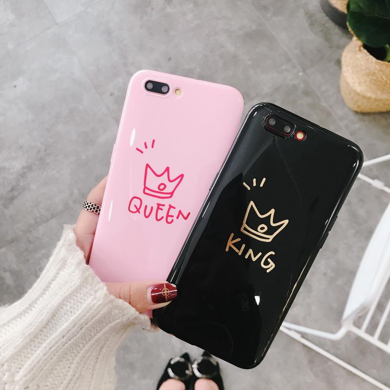 King & Queen Glossy iPhone Case