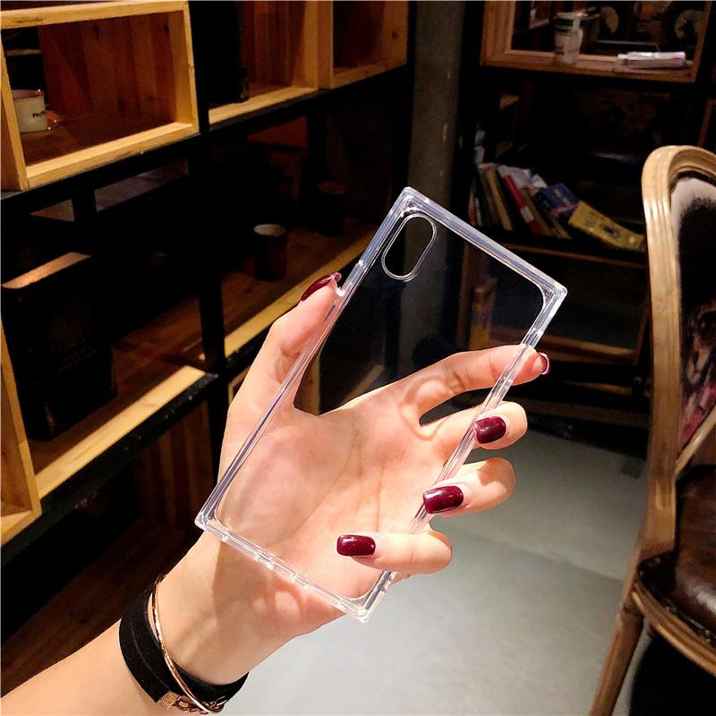 Clear Square Soft iPhone Case