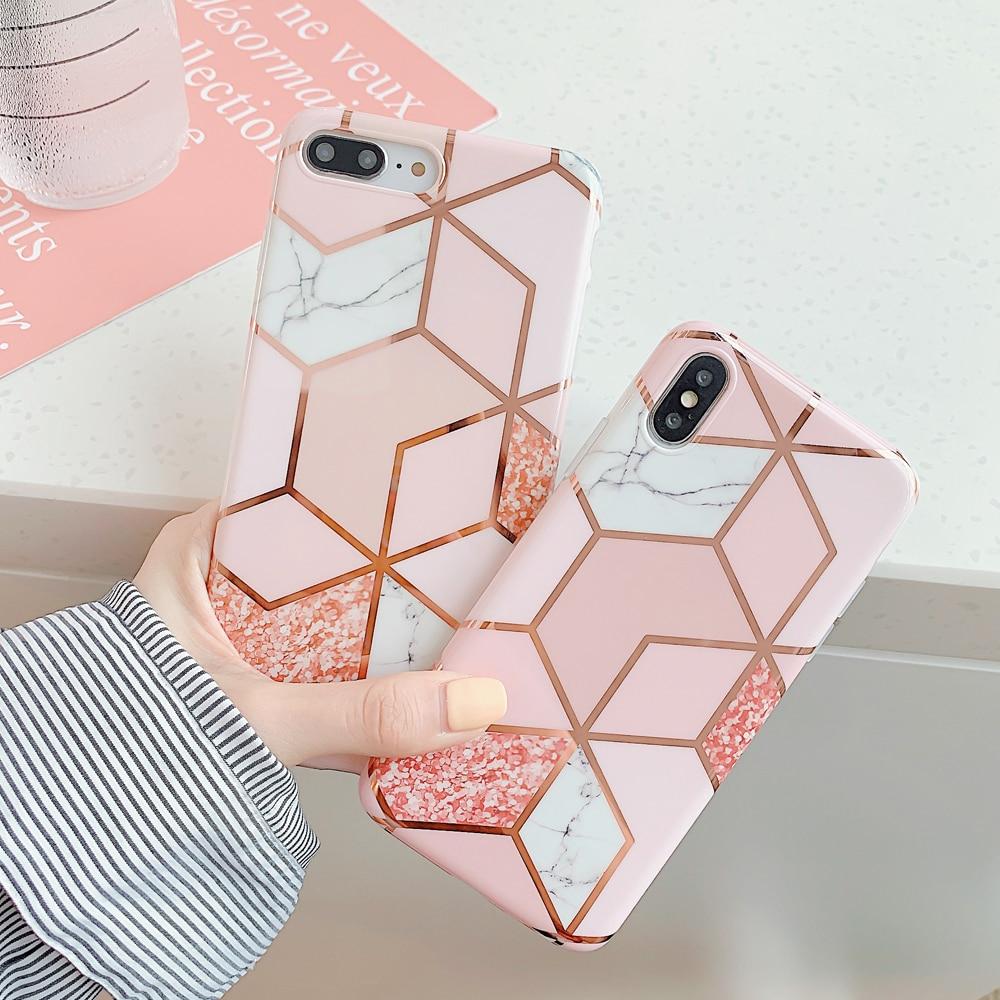 Geometric Marble iPhone Case