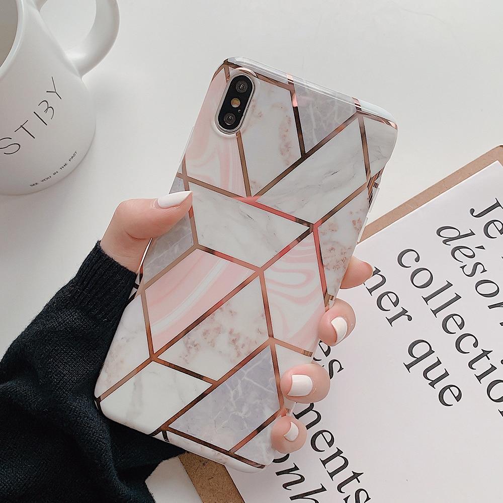 Geometric Marble iPhone Case