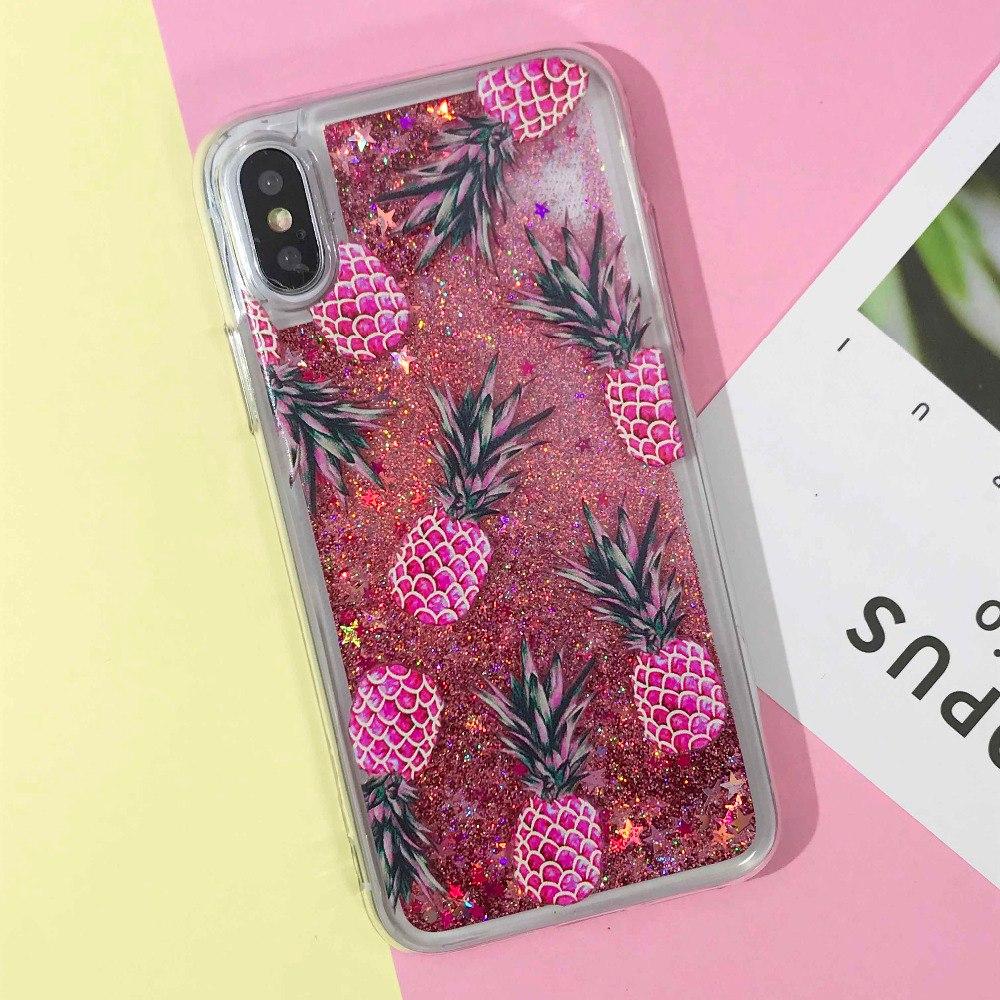 Pineapple & Cactus Quicksand iPhone Case
