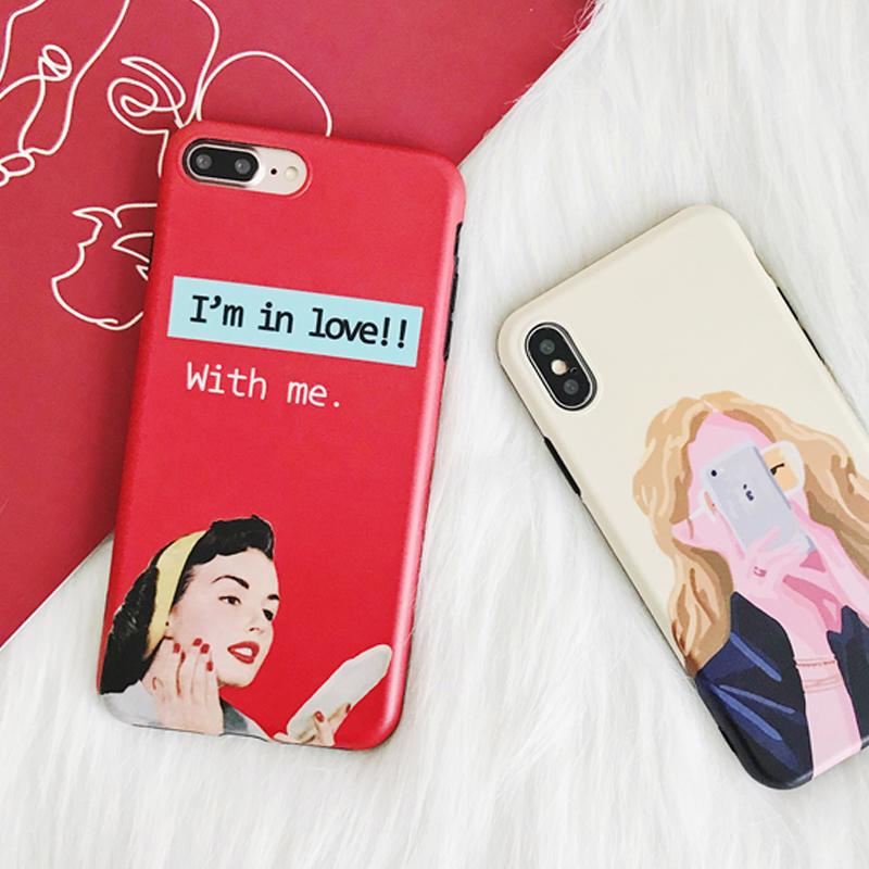 Retro Cool Girl iPhone Case