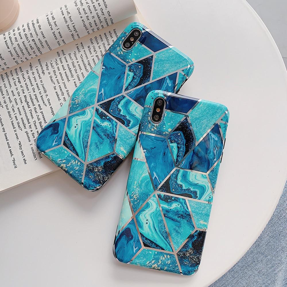 Geometric Marble iPhone Case