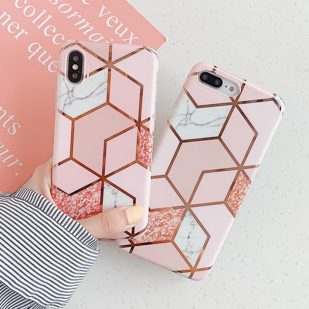 Geometric Marble iPhone Case