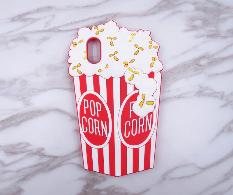 3D Popcorn Soft Silicone iPhone Case