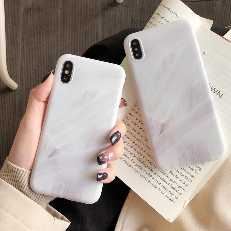 Abstract White Marble iPhone Case