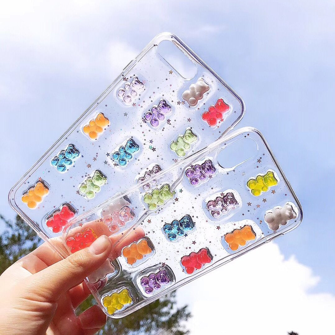 3D Jelly Bear iPhone Case