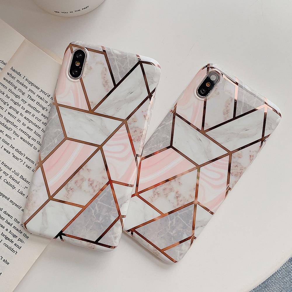 Geometric Marble iPhone Case