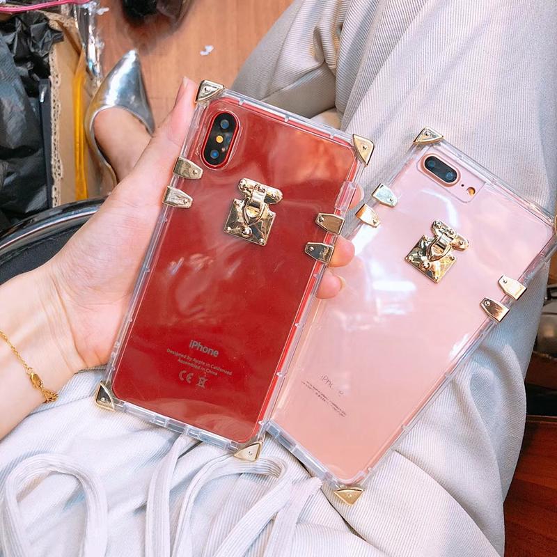 Luxury Clear Square iPhone Case
