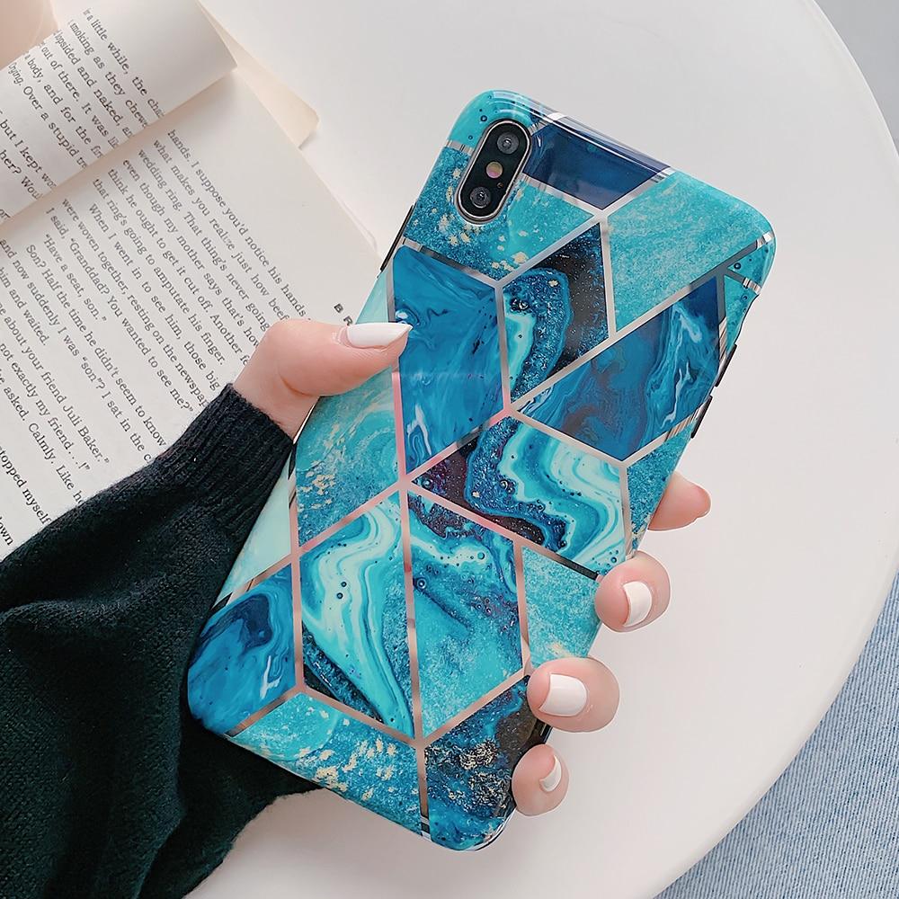 Geometric Marble iPhone Case