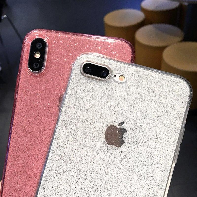 Glitter Soft Transparent iPhone Case