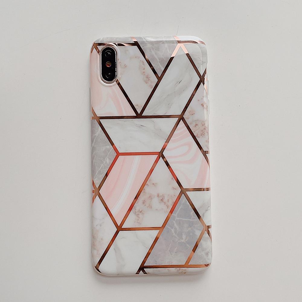 Geometric Marble iPhone Case