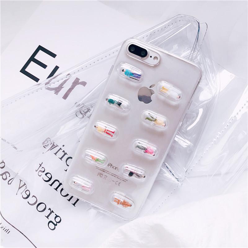 3D Pill Capsule iPhone Case