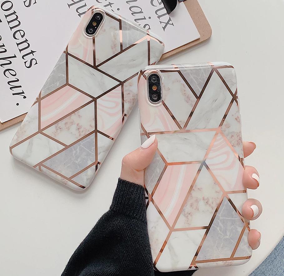 Geometric Marble iPhone Case