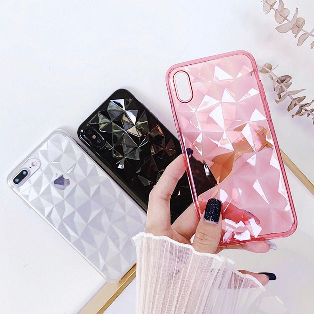 3D Diamond Pattern iPhone Case