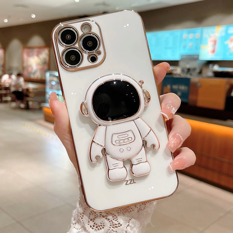 Astronaut Stand Holder iPhone Case