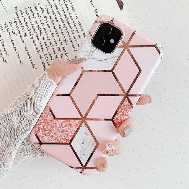 Geometric Marble iPhone Case