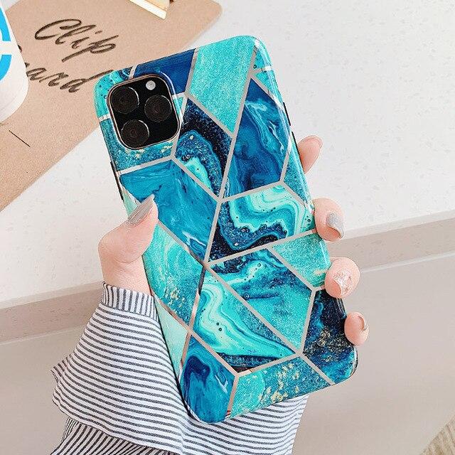 Geometric Marble iPhone Case