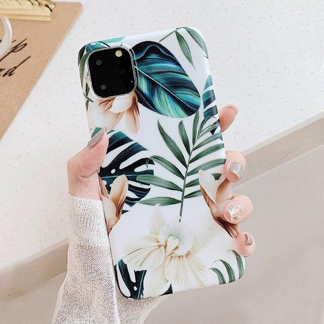 White Floral iPhone Case