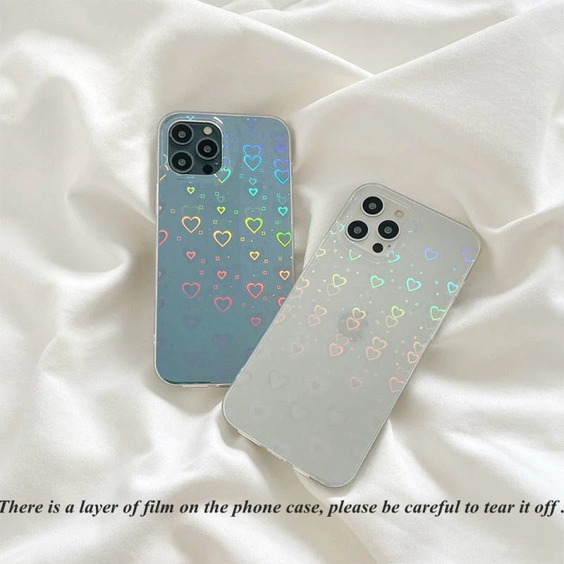 Holographic Heart iPhone Case