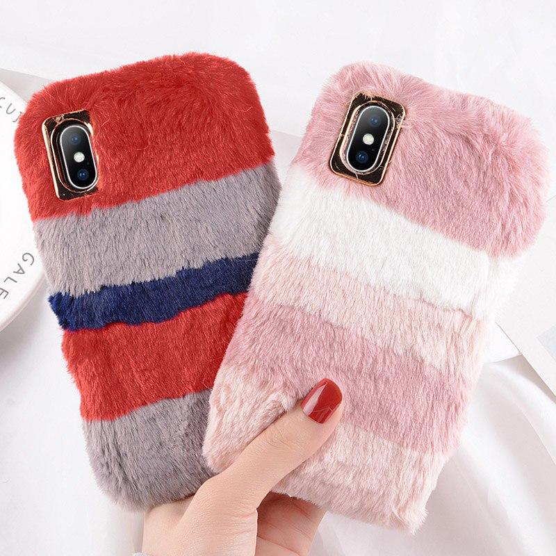 Plush Rabbit Fur iPhone Case